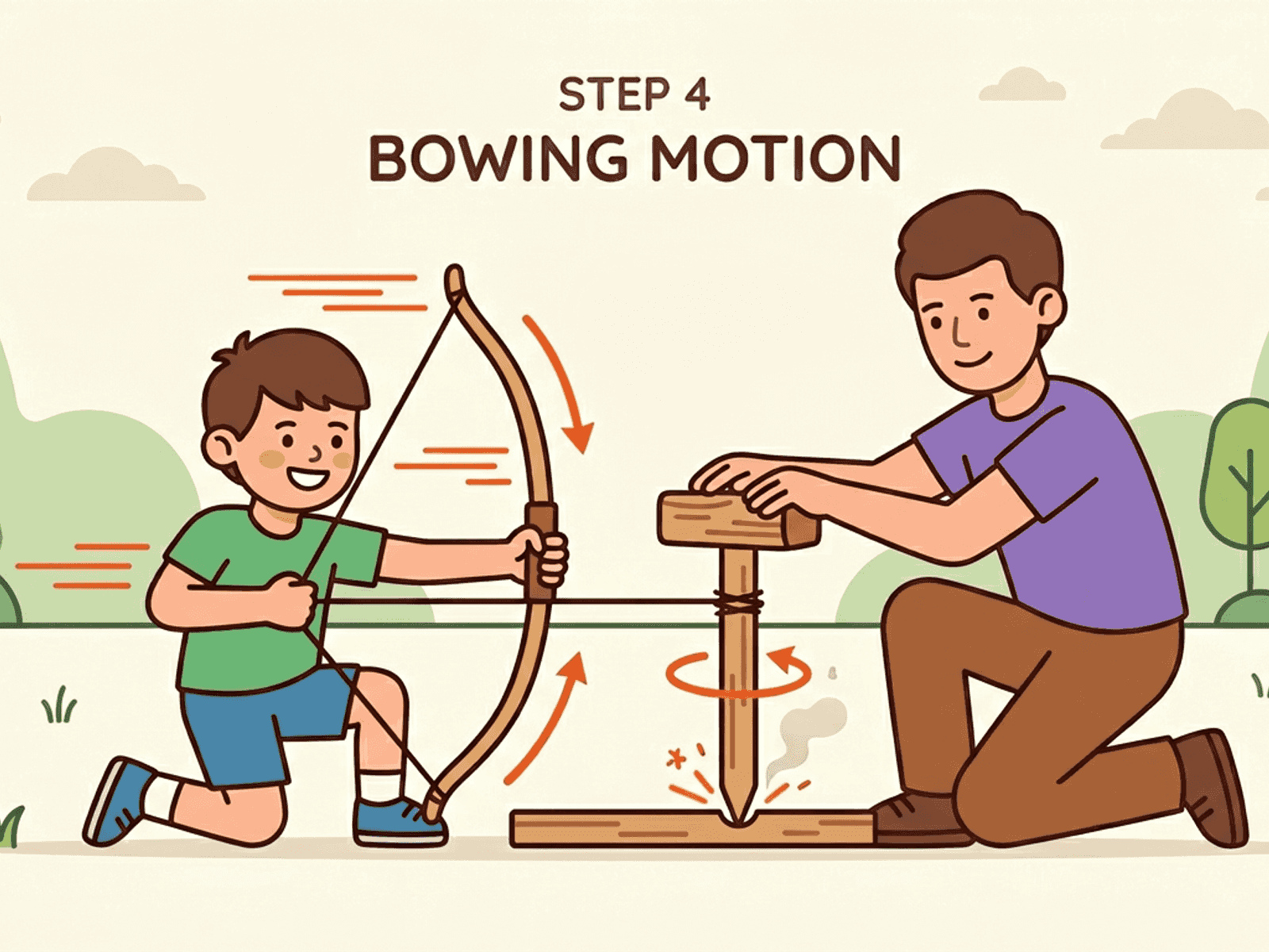 Step 4: Use smooth bow strokes with steady downward pressure