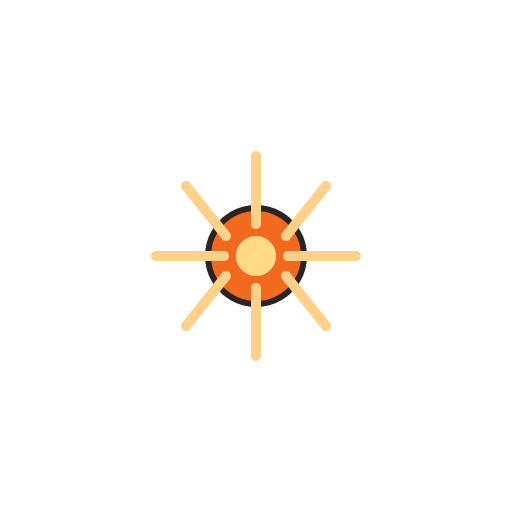 Illustration of sparks representing combustion